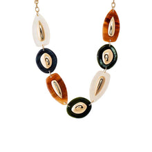 Multi-Color Multi Color Resin Necklace - Adina's Jewels