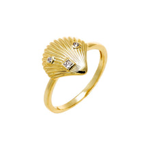 CZ Shell Ring - Adina's Jewels