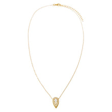 Pave Teardrop Stone Pendant Necklace - Adina's Jewels