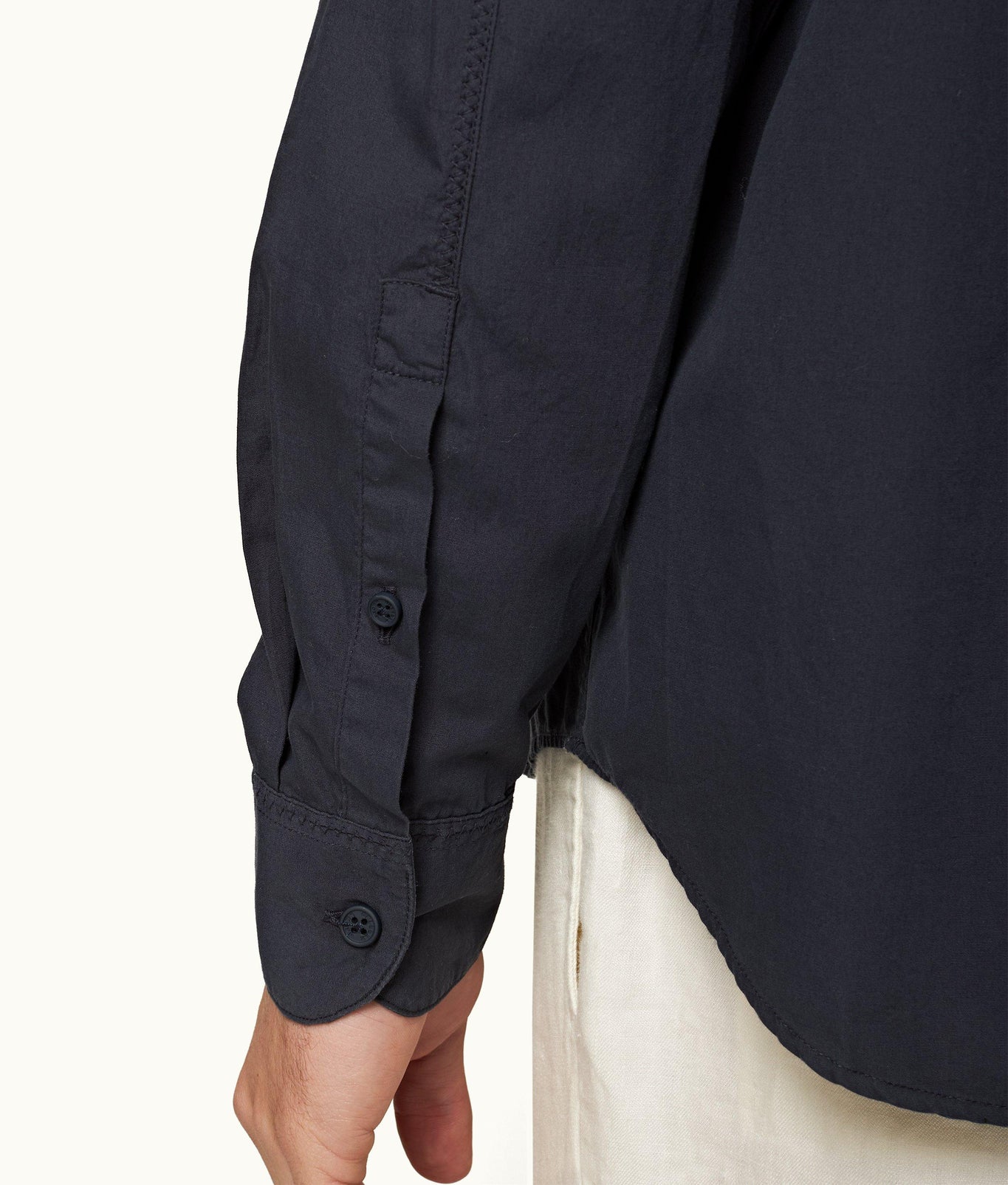 Grasmoor Relaxed Fit Classic Collar Organic Cotton Shirt | Night Iris