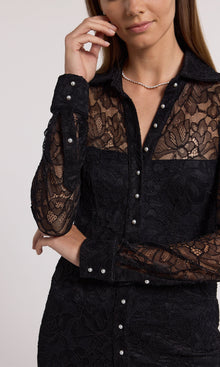 Lorene Lace Dress | Black