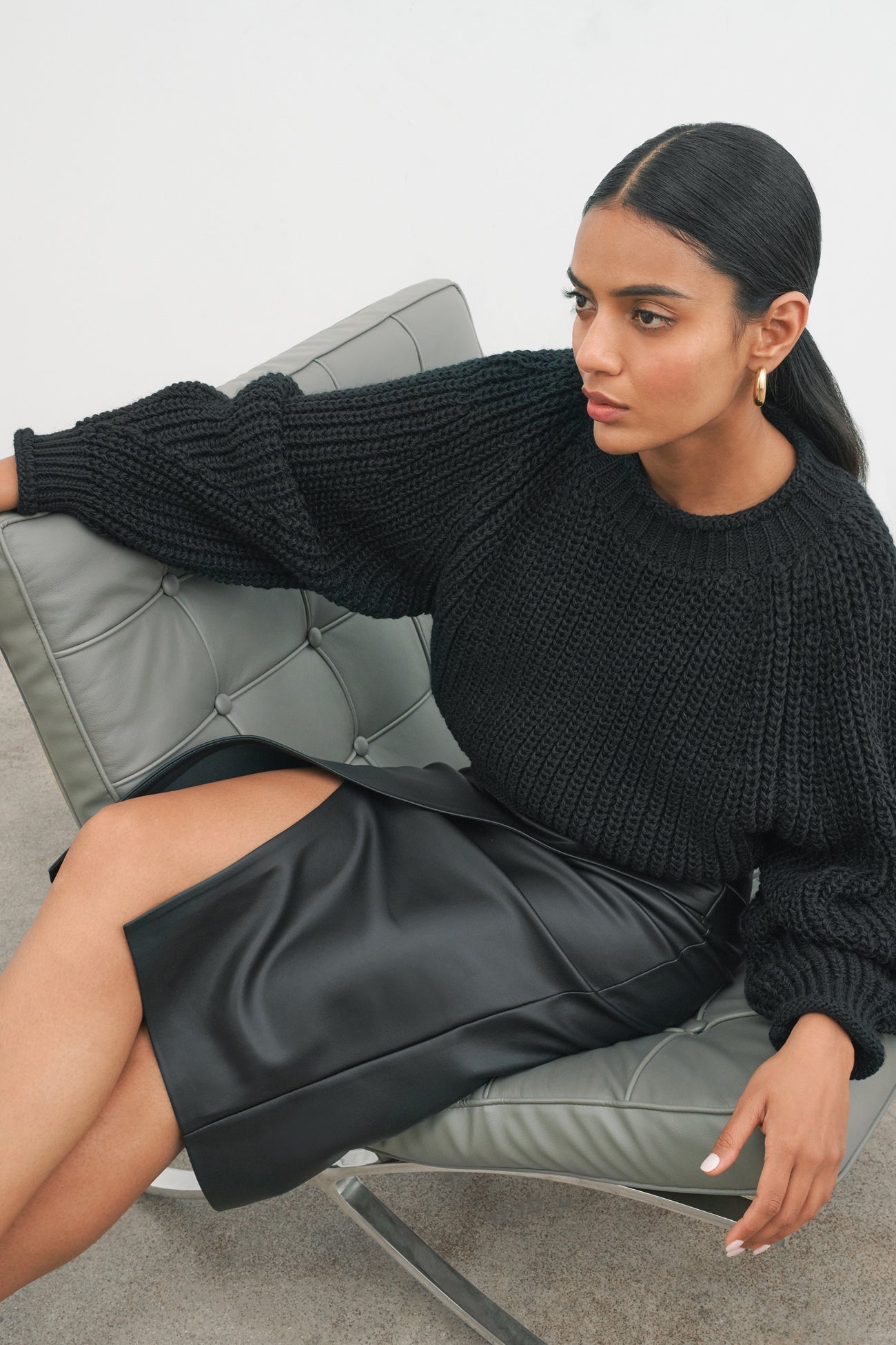 Lark Knit Sweater | Black