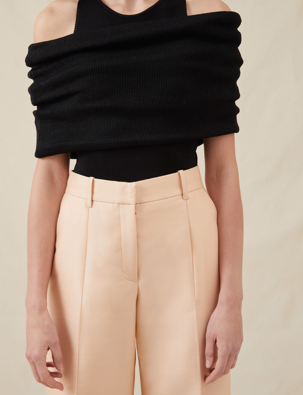 Womens | The Tailored Trousers In Lucent Wool | Blush