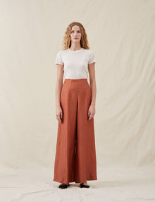 Womens | The Corset Pants | Terracotta
