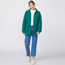 Teddy Fleece Shacket | Women | Galapagos Green