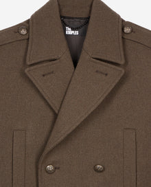 Long Officer-Style Coat | Men | Khaki