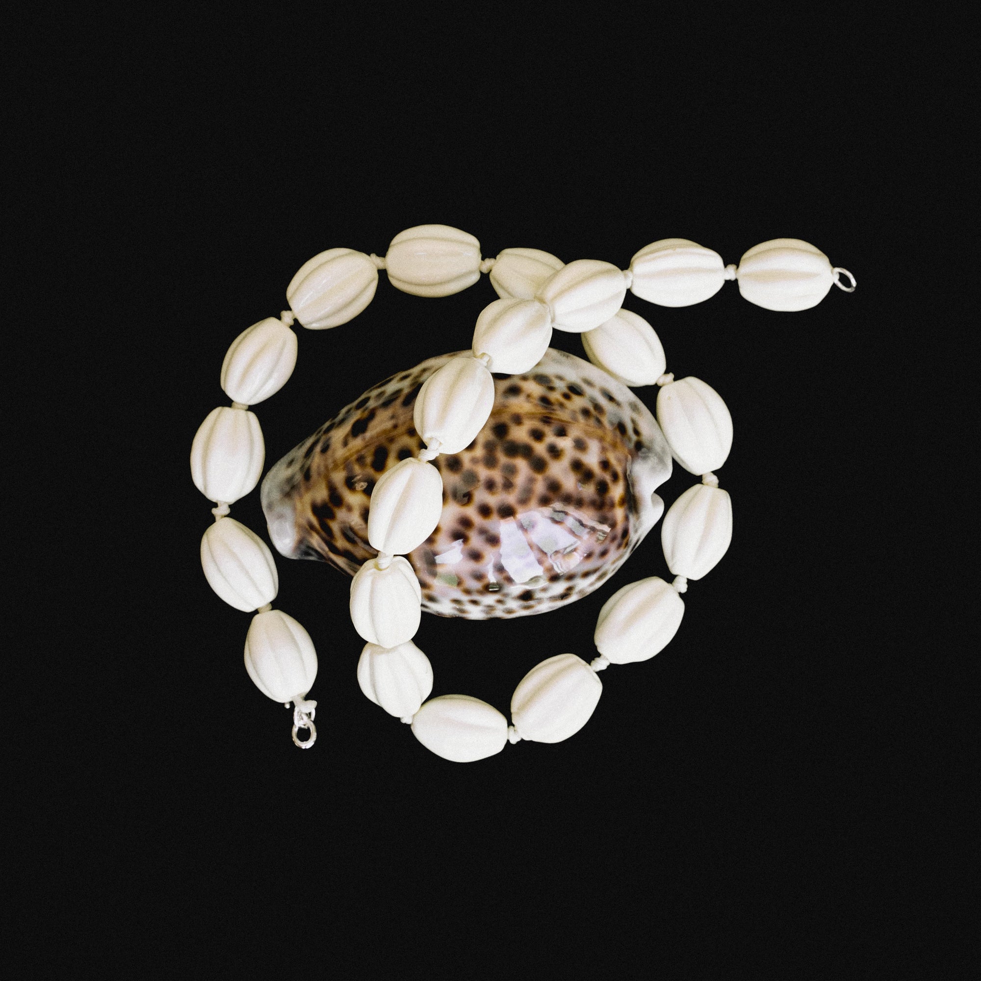 Isla Necklace | Silver Plated | Cream