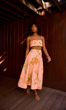 Hemant And Nandita | Dhun Linen Cotton Bustier Top | Multi