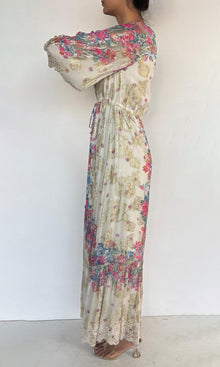 Hemant And Nandita | Mila Viscose Kaftan | White Multi
