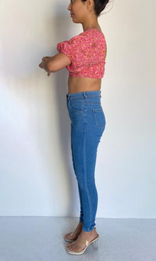 Hemant And Nandita | Nara Cotton Linen Top | Pink Multi