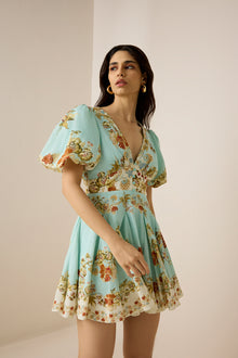 Short Dress | Turquoise Mix