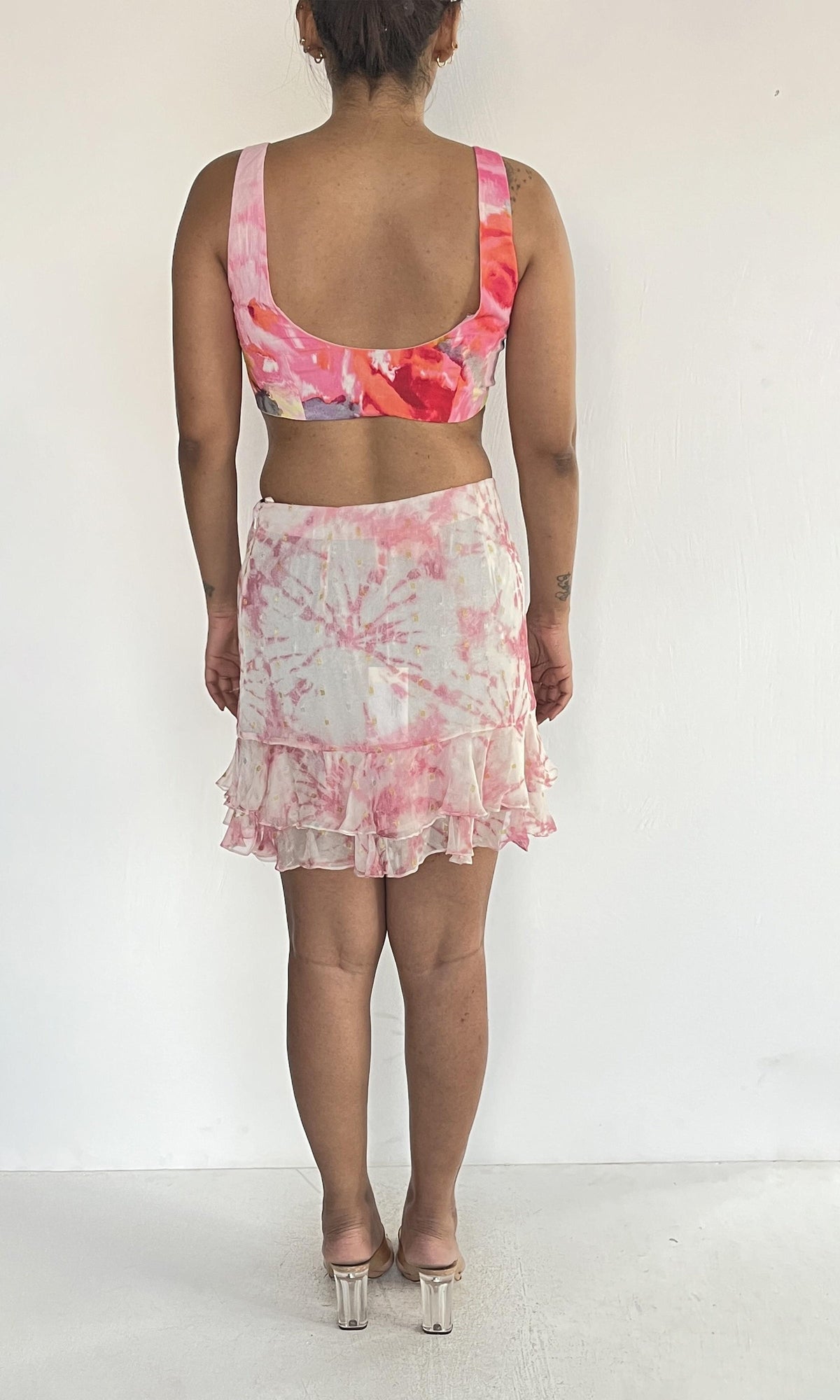 Hemant And Nandita | Rosa Cotton Linen Top | Pink Multi