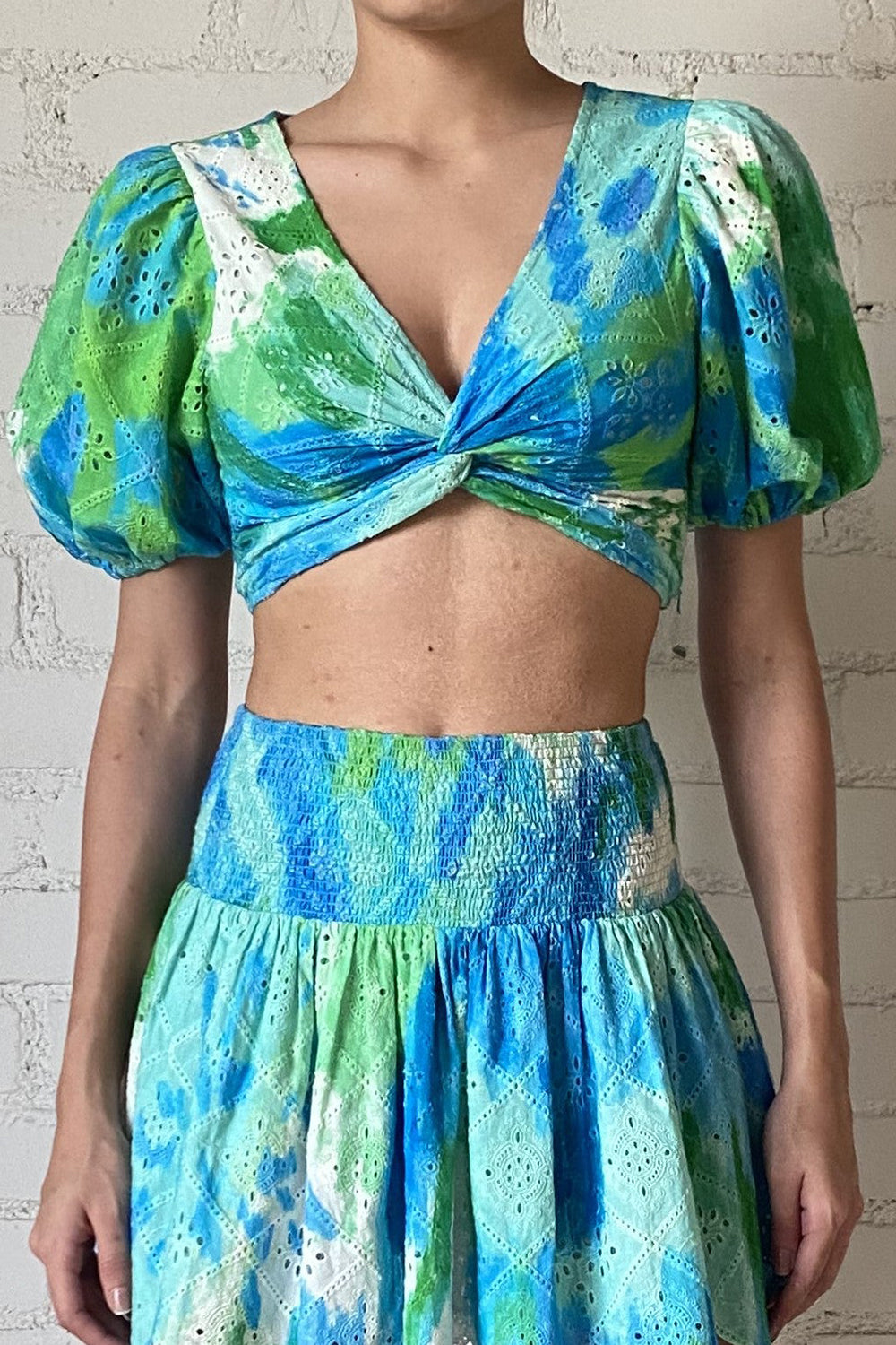 Vida Top | Blue/Green