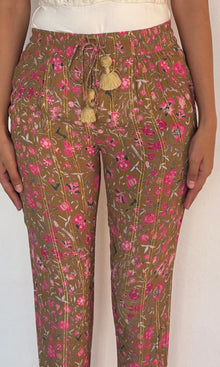 Hemant And Nandita | Vim Viscose Moss Crepe Pants | Musturd