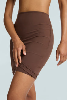 Classic Half Slip with Control Short::Mocha::