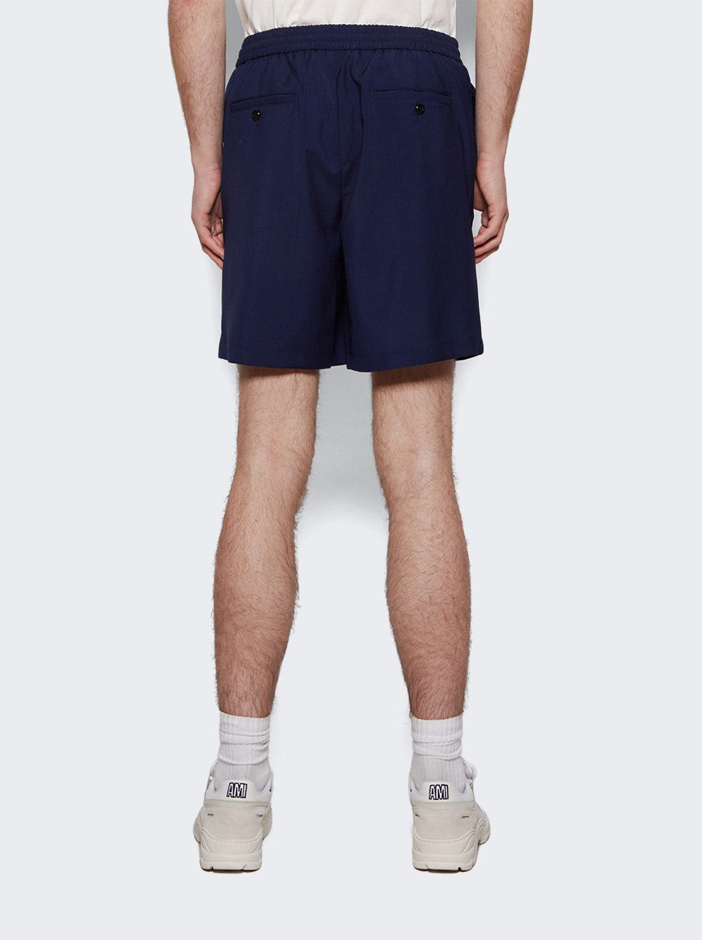 Men | Ami Alexandre Mattiussi | Elasticated Waist Shorts | Nautic Blue