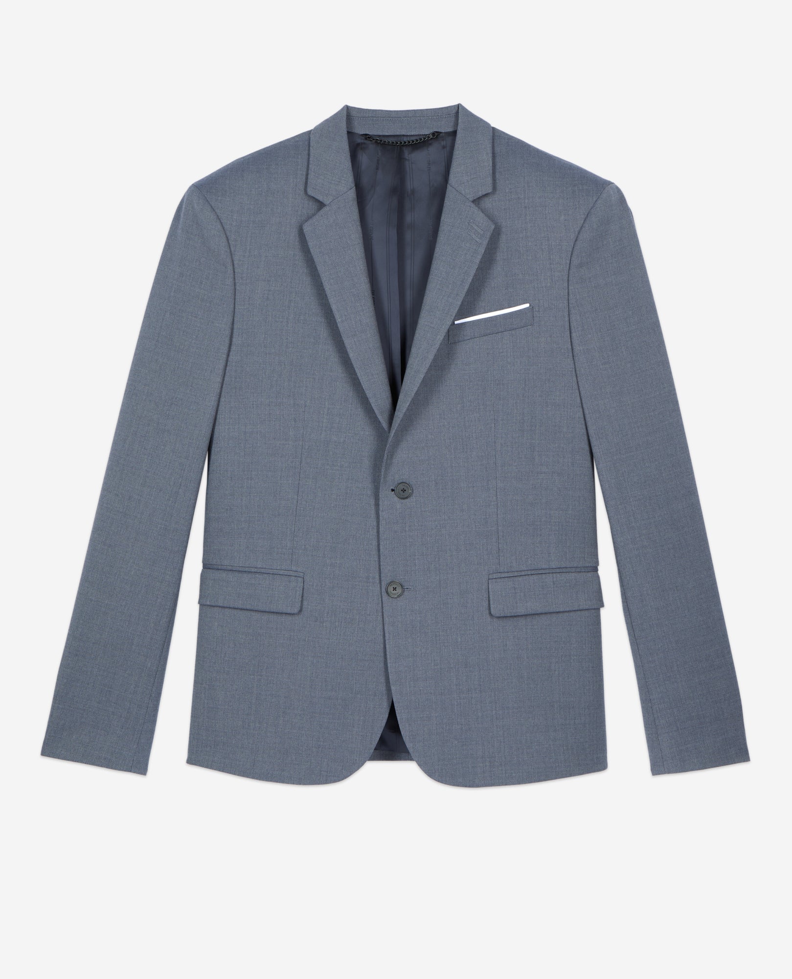 Wool Suit Jacket | Men | Blue