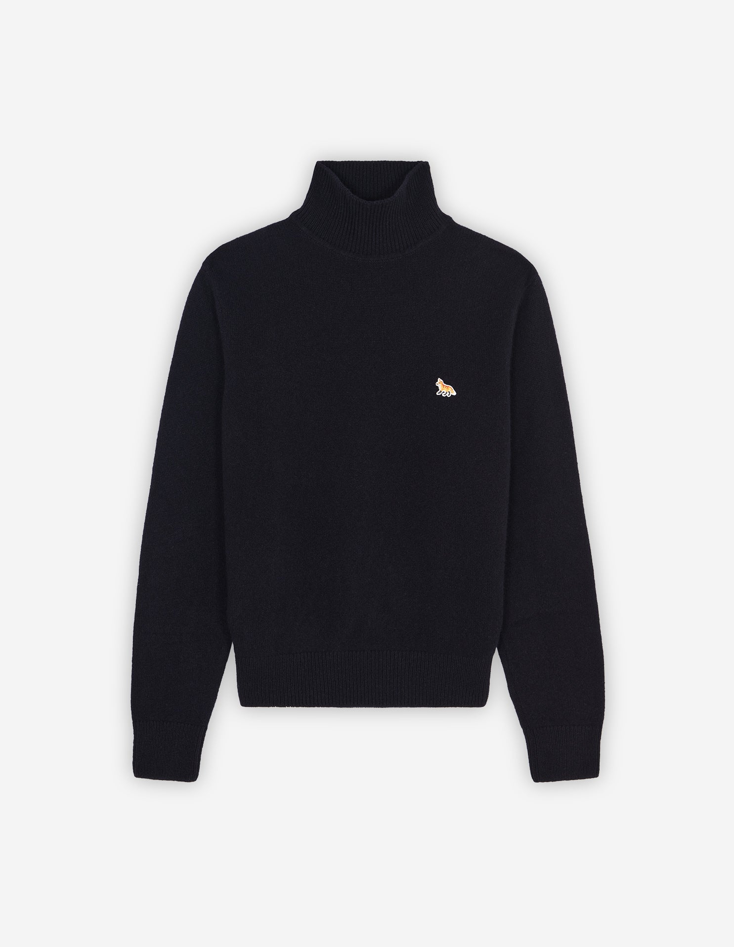 Womens | Baby Fox Patch Boxy Turtleneck Pullover | Navy