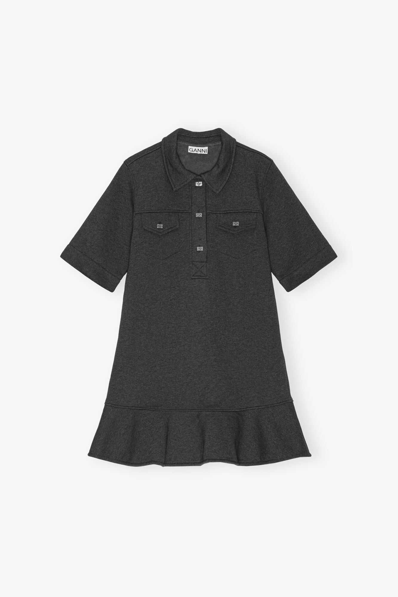 Heavy Fleece Mini Dress | Phantom