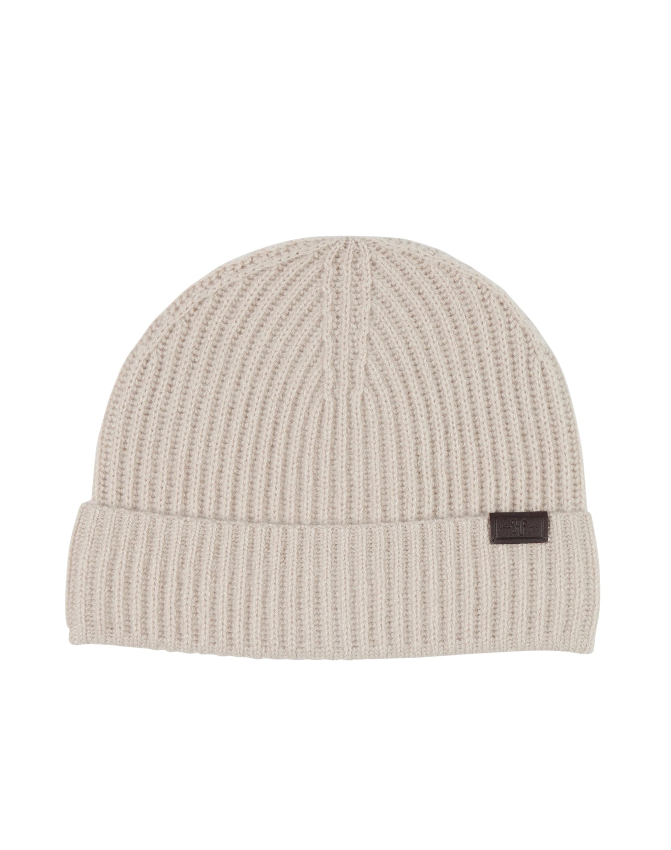 Hickey Freeman | Men | Cashmere Chunky Rib Hat | Oatmeal