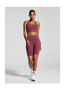 High-Waisted Bike Shorts | Burgundy