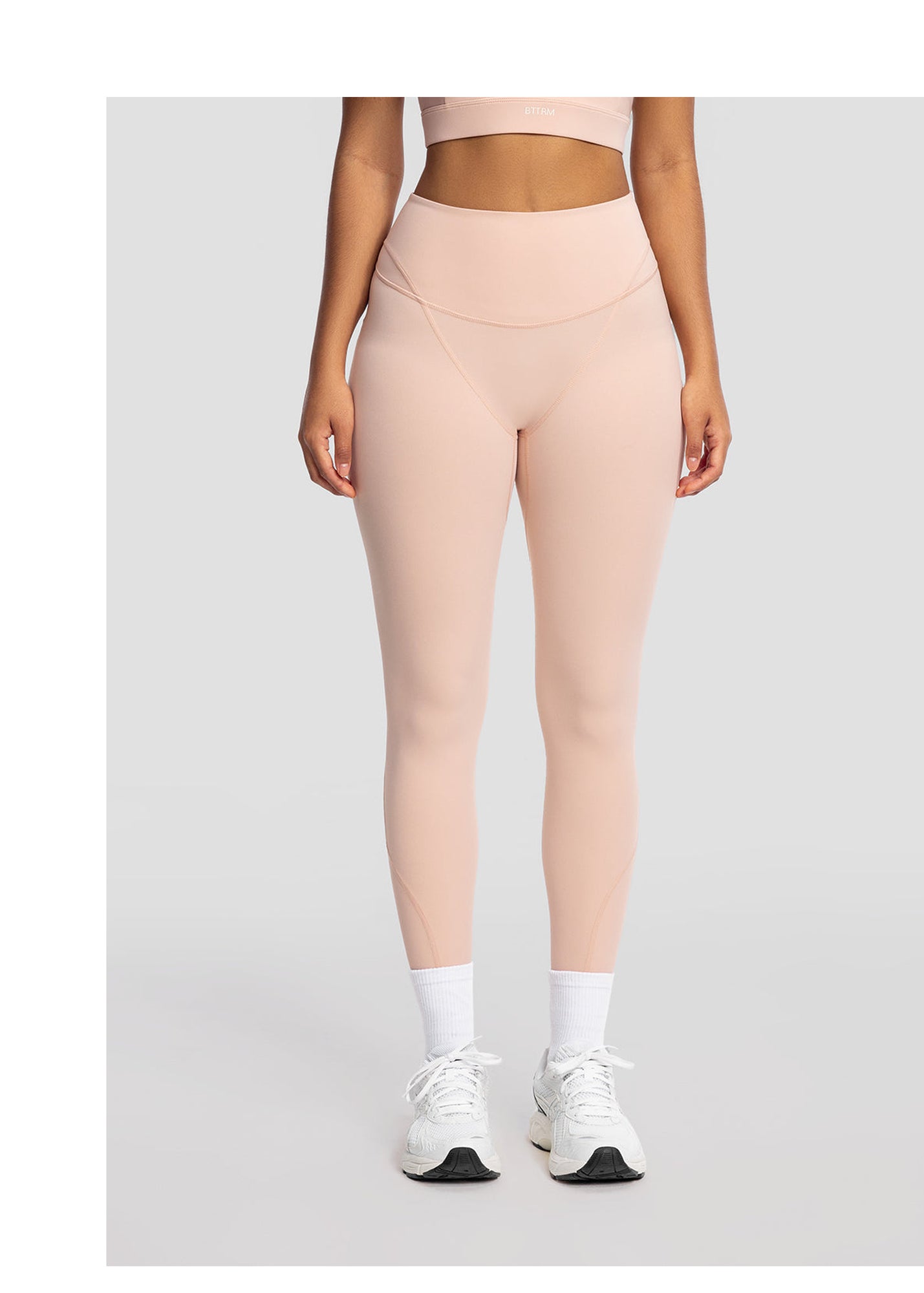 High-Waisted Stretch Performance Leggings | Seashell