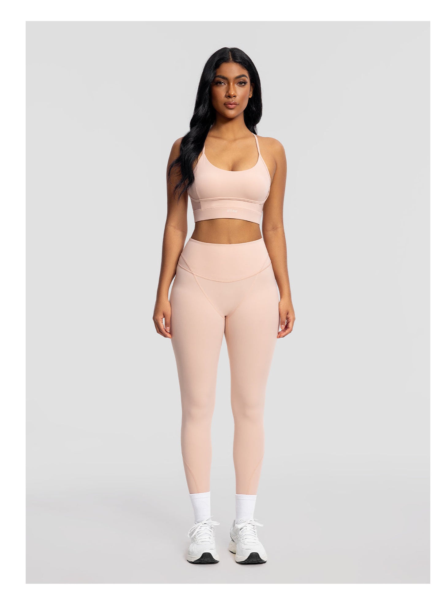 High-Waisted Stretch Performance Leggings | Seashell