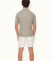 Horton Pique Tailored Fit Pique Stitch Mercerised Cotton Polo Shirt | Cinder