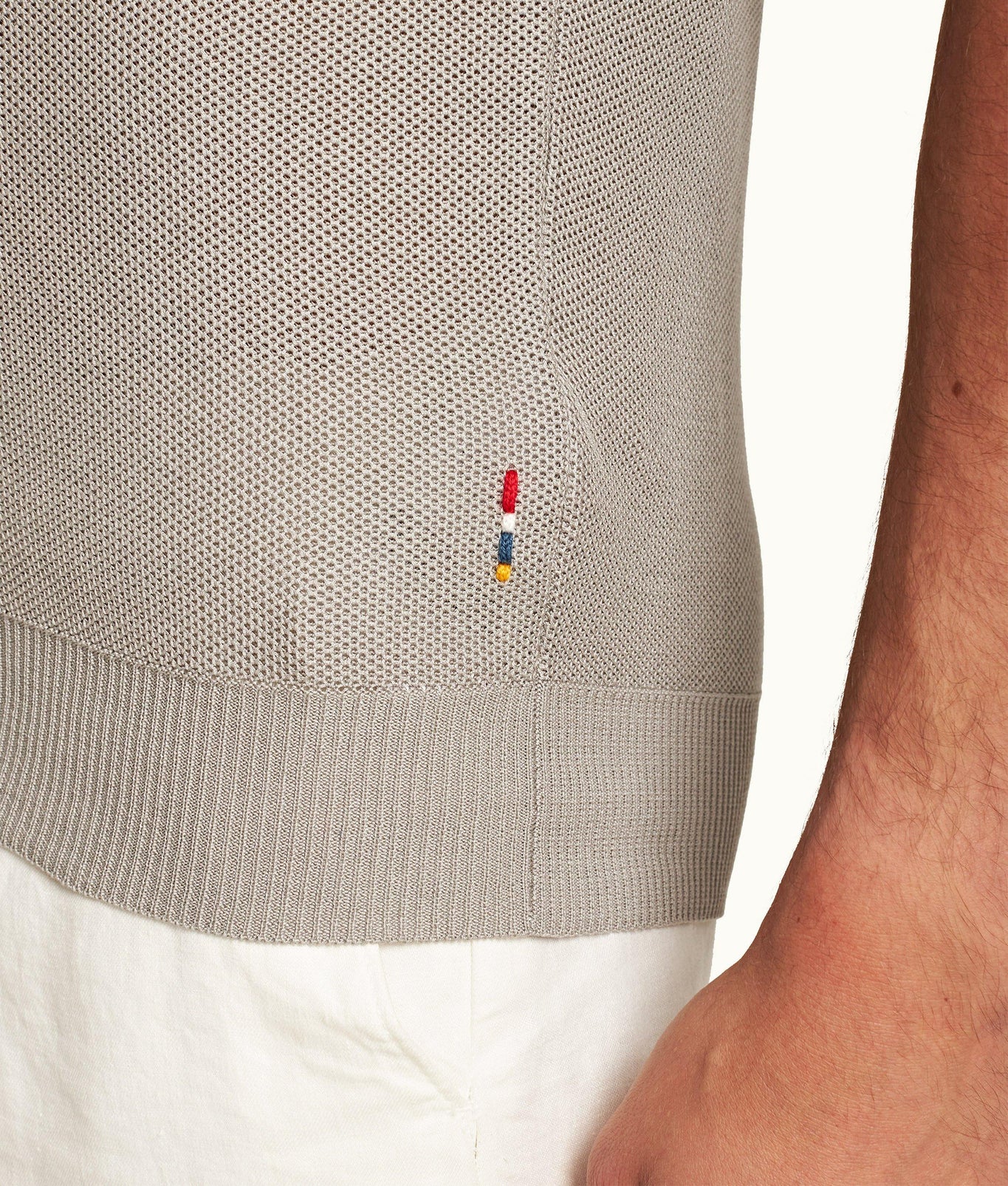 Horton Pique Tailored Fit Pique Stitch Mercerised Cotton Polo Shirt | Cinder