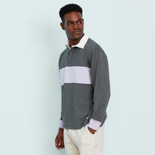 Modal Rugby Pullover | Gray/Lavender