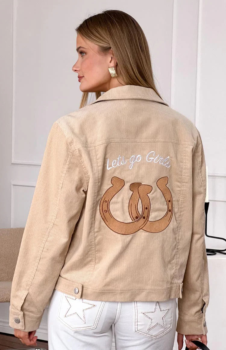 Hugo Cord Western Jacket | Cream