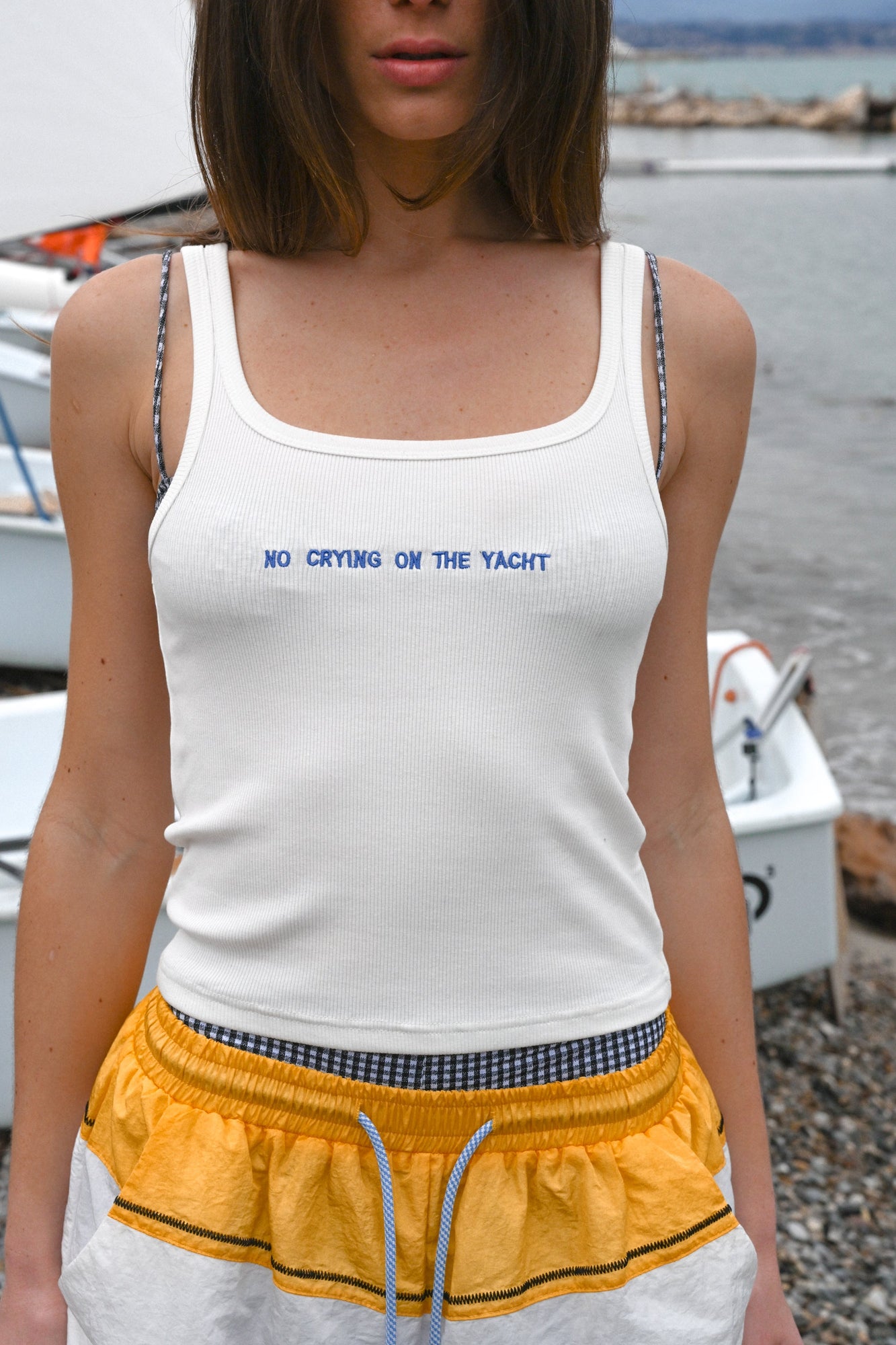 No Crying Tank | White