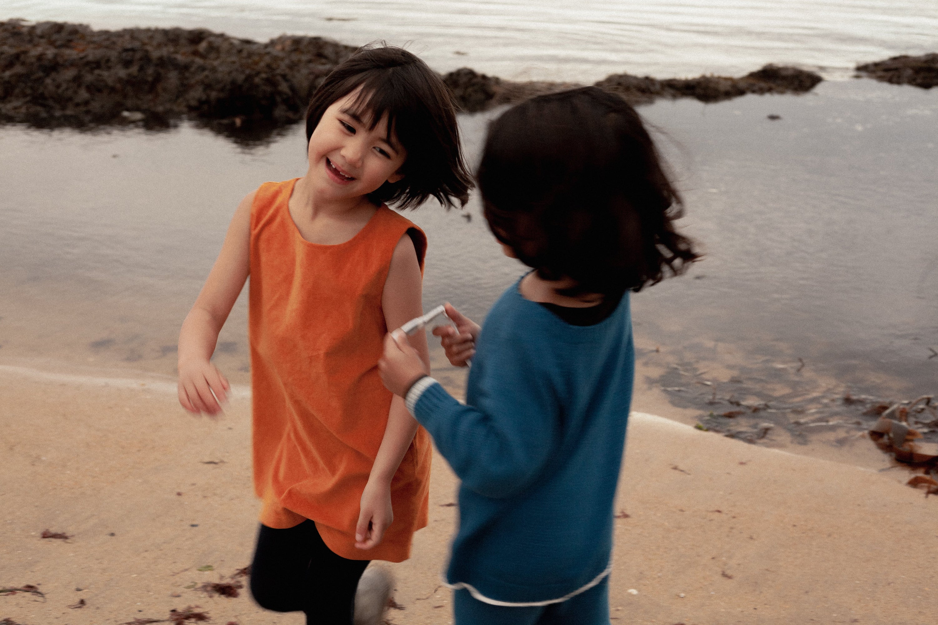 Organic Cotton Velvet Dress | Raw Sienna