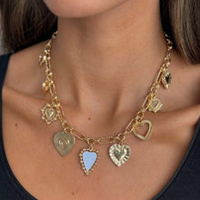 Heart Medallion Link Necklace - Adina's Jewels