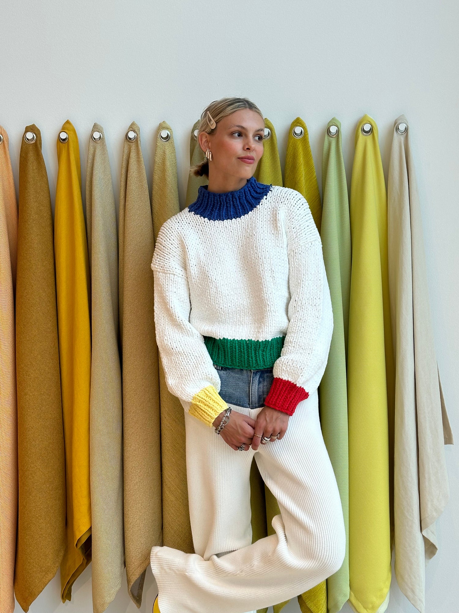 Zora Chunky Sweater | Primary Colors