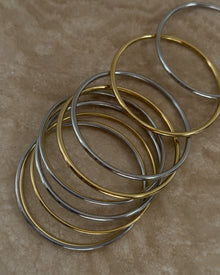 The Sophia Bangle Set | Silver
