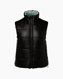 Reversible Puffer Vest Vest IV H23 Jet Black Harbor Gray XS 