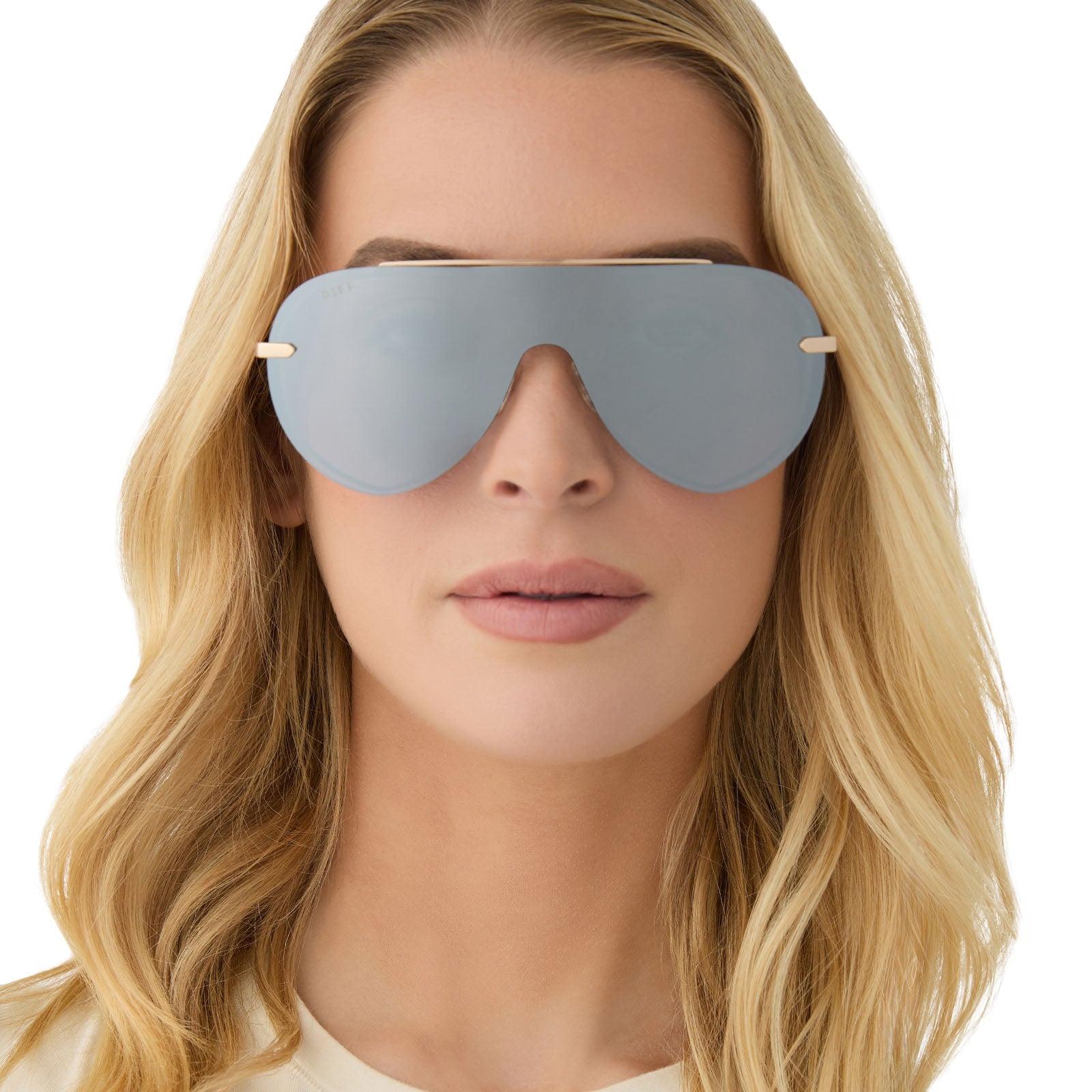 Womens | Imani Sunglasses | Gold | Silver Lenses