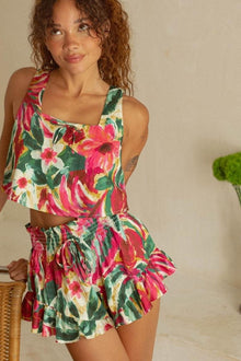 Square Neck Crop Top | Isla Floral