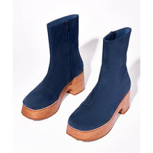 Isla Chunky Platform Clog Boot | Navy