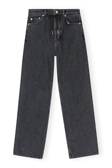 Heavy Denim Izey Drawstring | Washed Black/Black