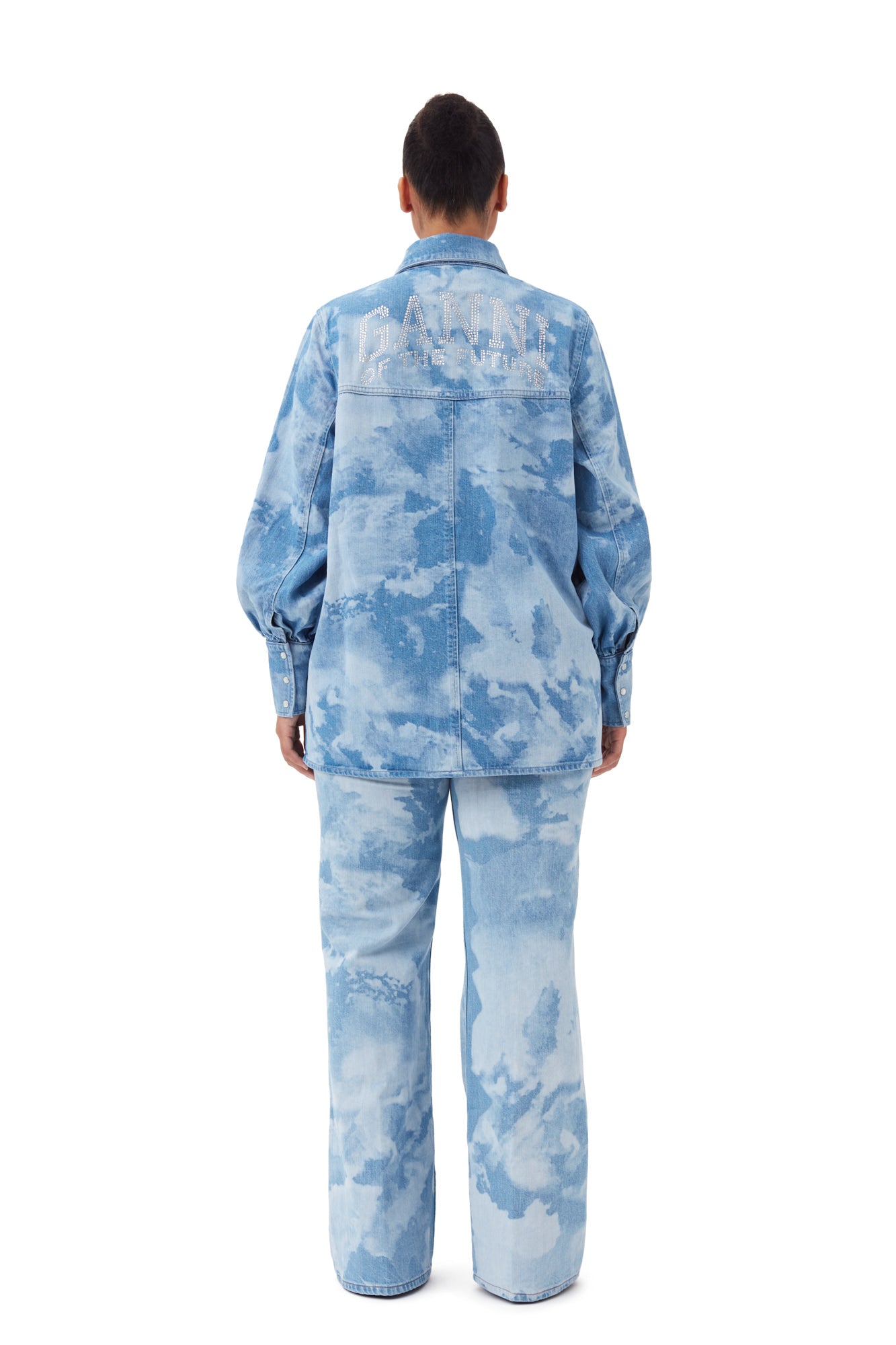 Bleach Denim Shirt | Light Blue Stone