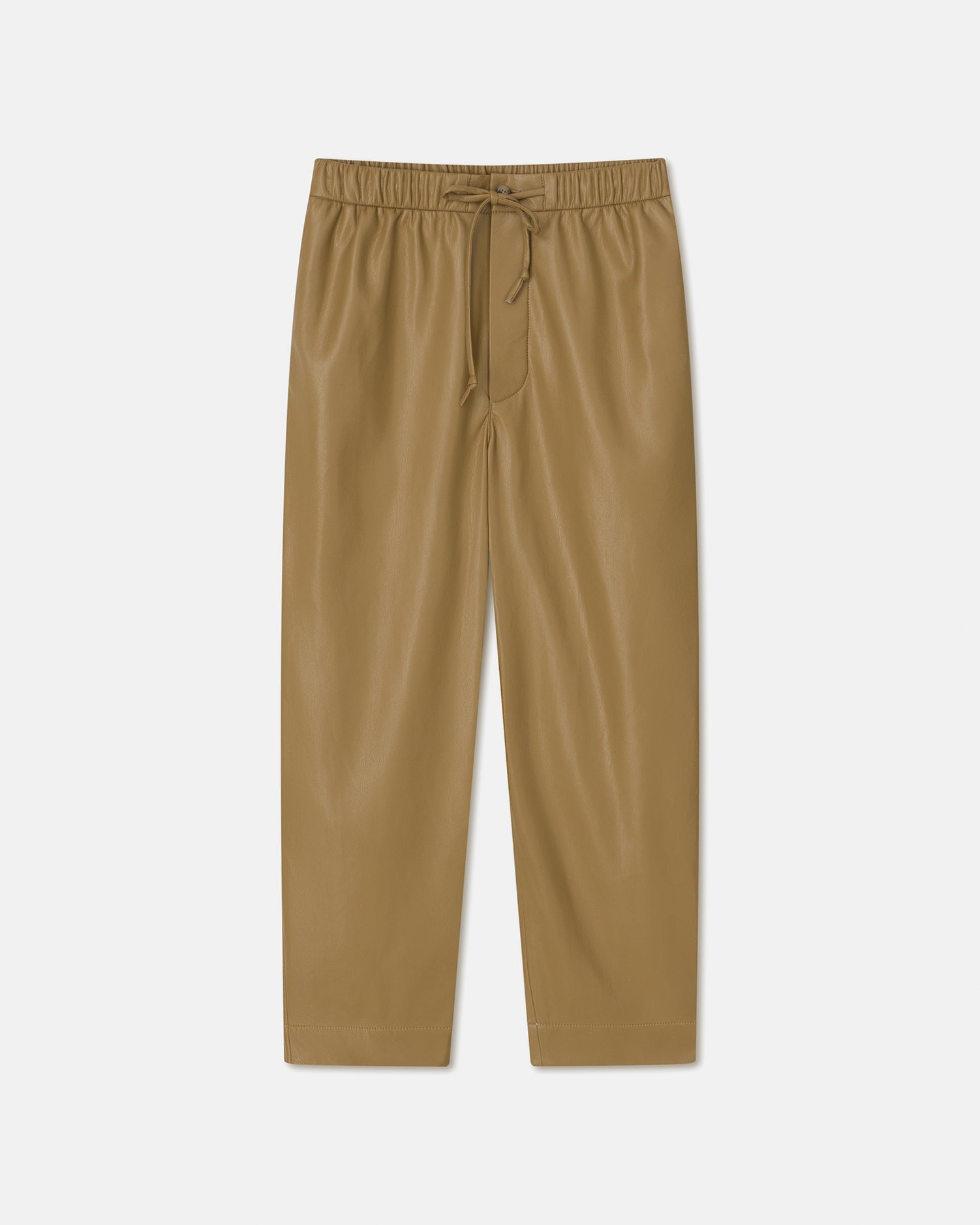 Mens | Jain Okobor Alt-Leather Relaxed Pants | Muted Khaki Okobor