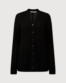 Rachel Parcell | Cable Cardigan | Black