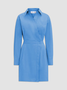 Jaxina Wrap Dress | Blue Sea
