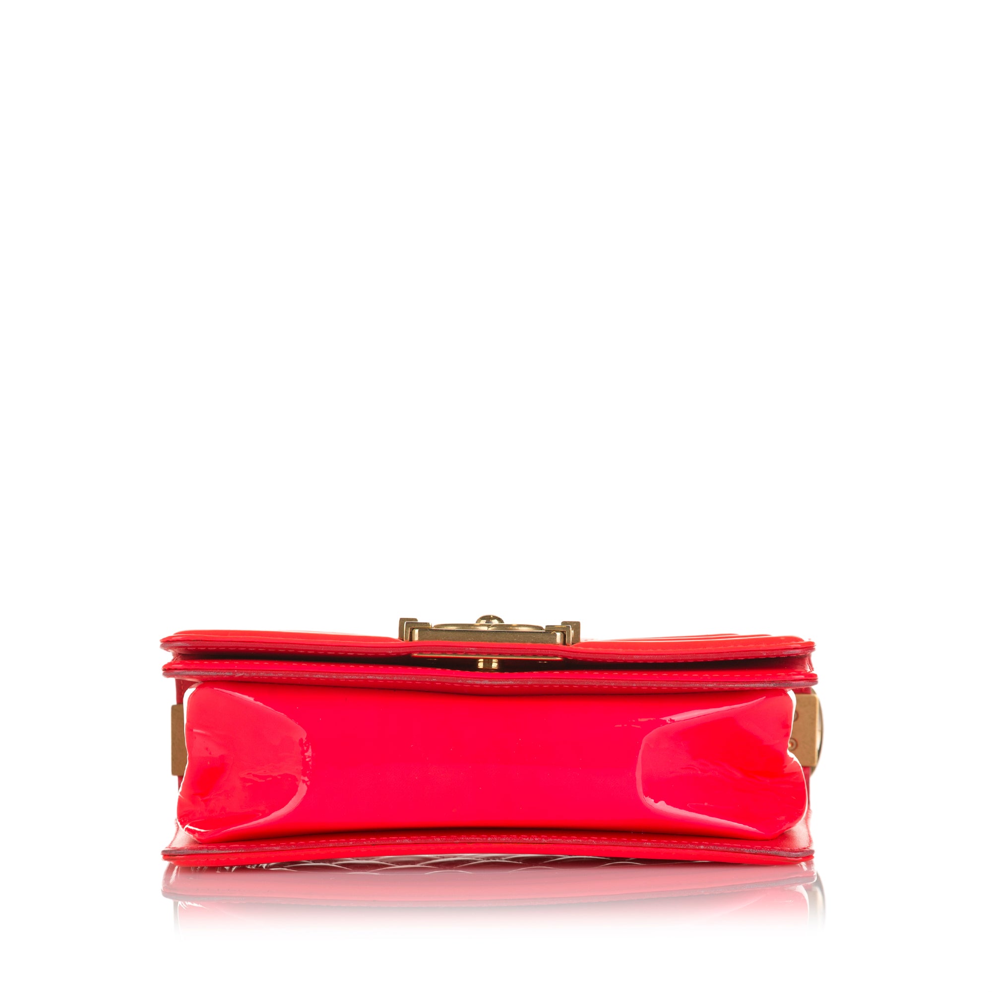 Chanel Pre-Owned Small Patent Boy Bag | Women | Red