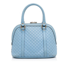 Gucci Pre-Owned Mini Microguccissima Dome Satchel | Women | Blue x Light Blue