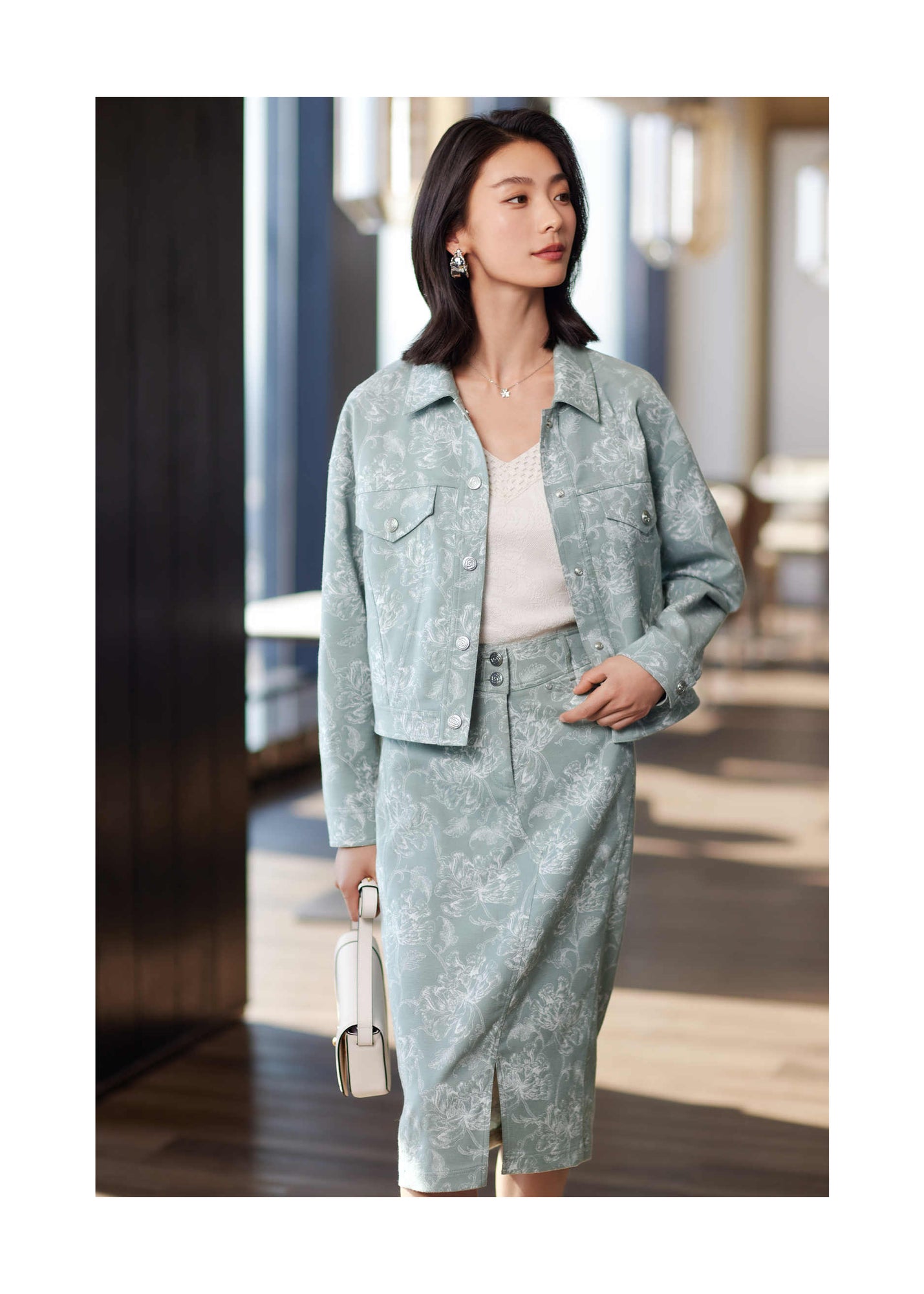 Jacquard Jacket | Green