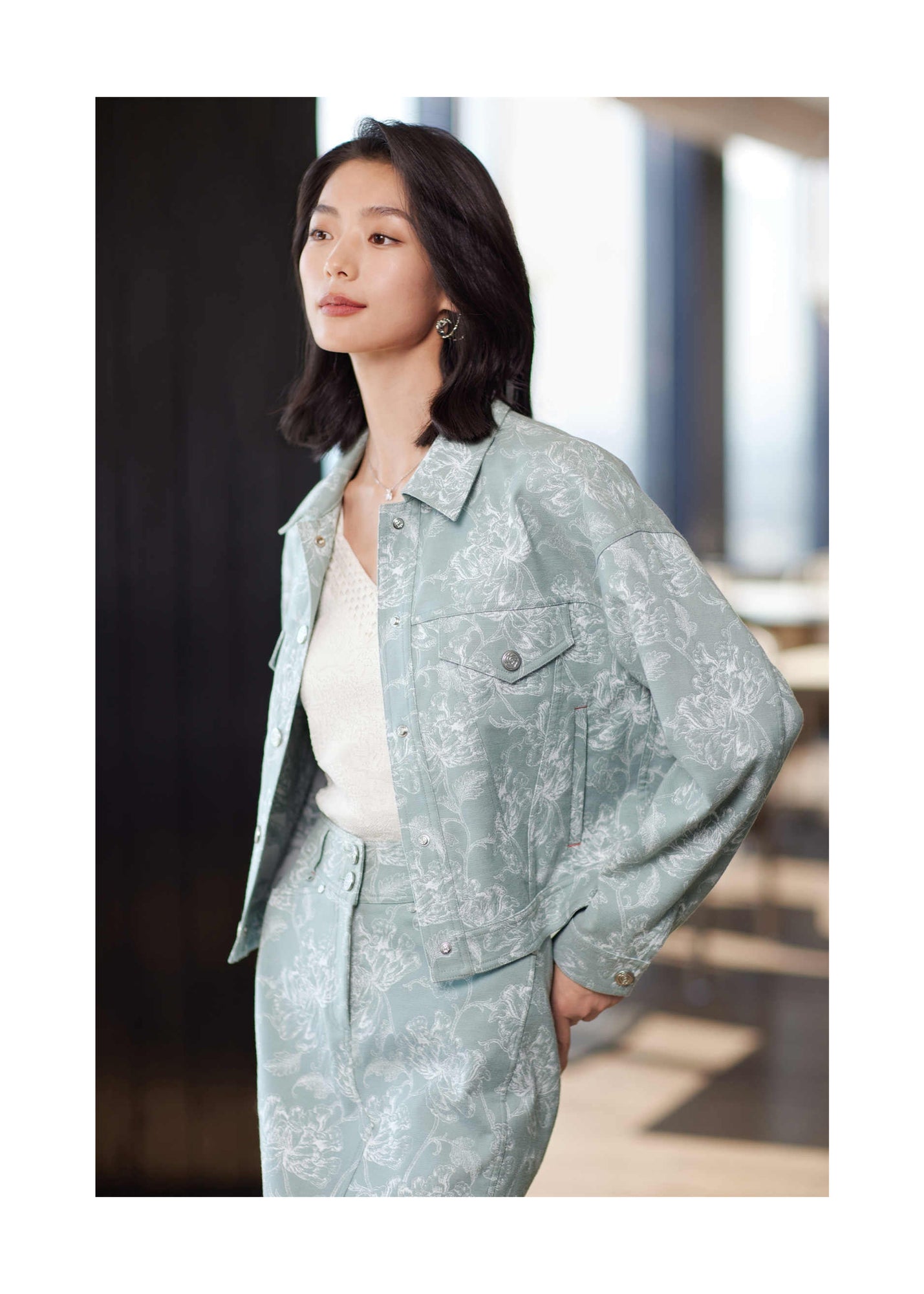 Jacquard Jacket | Green