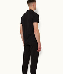 Jarrett Classic Fit Ice Wool Polo Shirt | Black